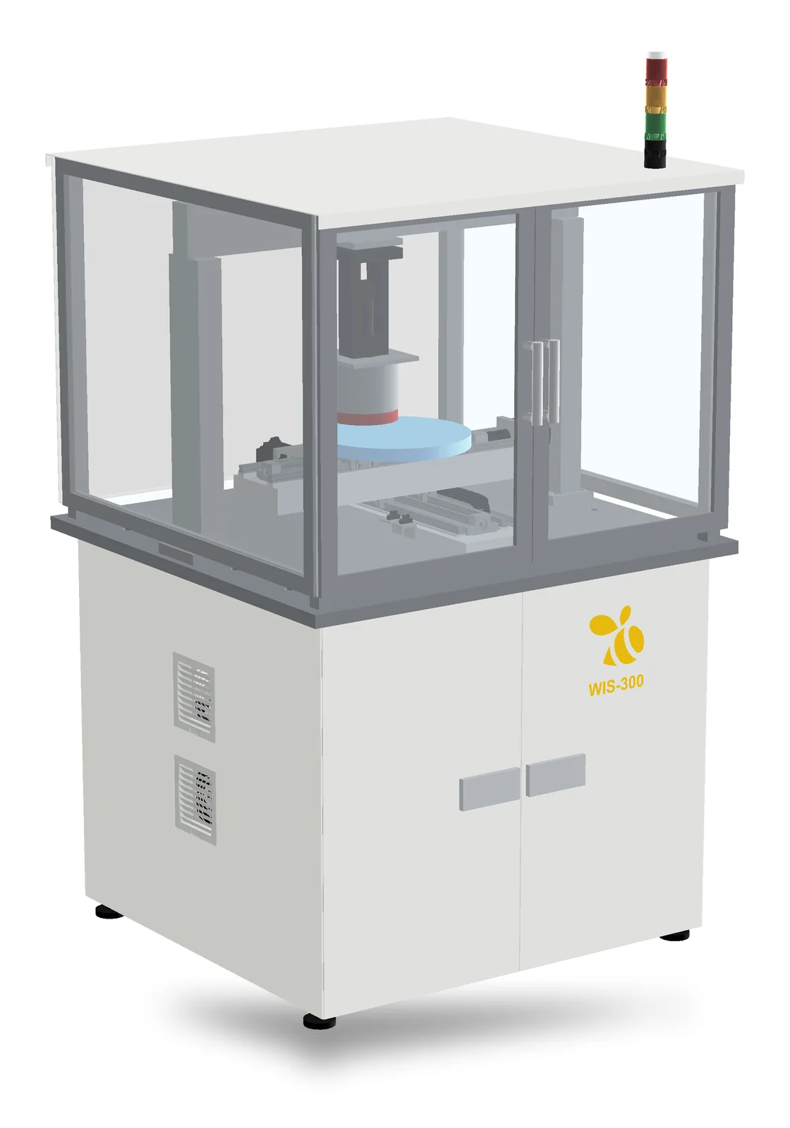 WIS-300 macro defect inspection system, three-quarter view.